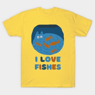 FISH IN CAT TANK T-Shirt